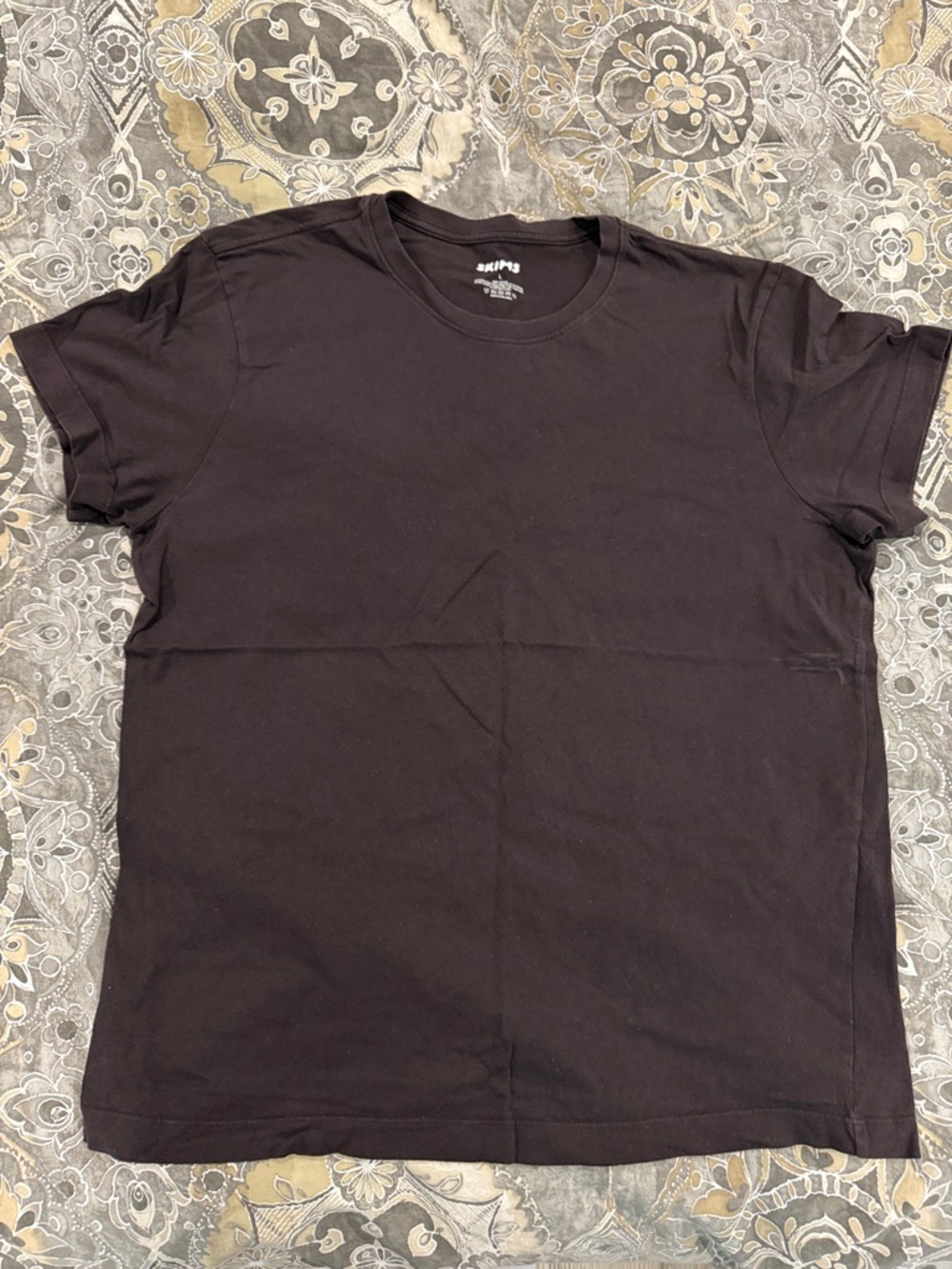 SKIM Burgundy Crewneck Tee